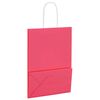 vidaXL Paper Bags 50 pcs with Handles Pink 5.9x3.1x8.3"