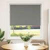 vidaXL Roller Blind Grey Polyester, Aluminum 39.4 in wide x 59.1 in tall