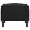 vidaXL Footstool Black Faux leather 23.6 x 19.7 x 16.1 in Stylish