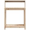vidaXL Potting Table Natural wood Solid pine wood (untreated)