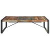 vidaXL Coffee Table Multicolour Solid reclaimed wood, Powder-coated steel