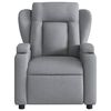 vidaXL Recliner Chair Light Gray Polyester Single Adjustable Footrests