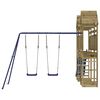 vidaXL Outdoor Playset Natural wood, Blue Treated wood - Pine, Polypropylene
