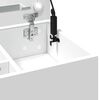 vidaXL Dressing Table White Engineered Wood, Glass Medium Dressing Table