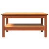 vidaXL Coffee Table Wax brown Solid pine wood Medium Coffee Table