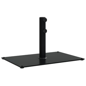 vidaXL Parasol Base Black Steel, Iron 33.1 lb Adjustable Feet