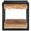 vidaXL Wall Shelf Brown, Black Solid acacia wood, Iron Medium Wall Shelf