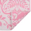 vidaXL Outdoor Carpet Pink Polypropylene 74.8 x 114.2 in Pattern