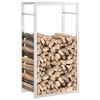 vidaXL Firewood Rack 19.7"x11"x37" Stainless Steel