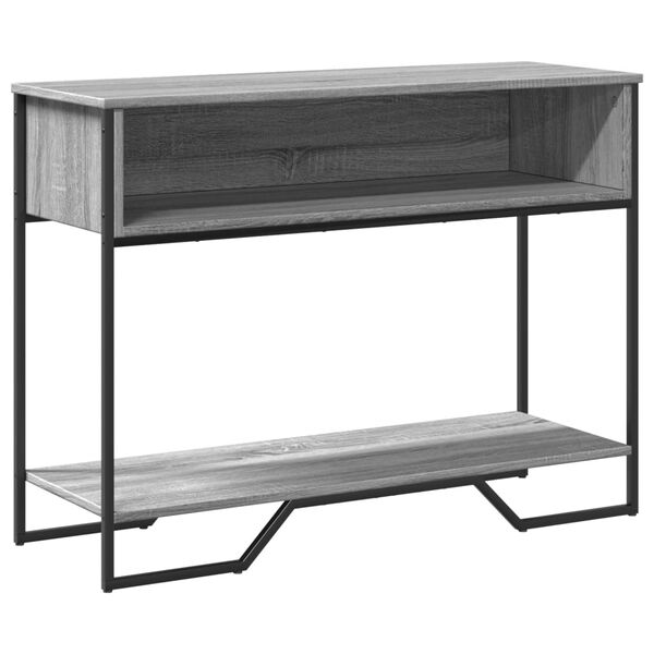 vidaXL Console Table Grey Sonoma Engineered wood 39.4 x 13.8 x 29.3 in