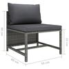 vidaXL Garden Sofa Grey, Anthracite