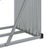 vidaXL Log Holder Light Gray 92.1"x17.7"x39.4" Galvanized Steel