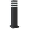 vidaXL Outdoor Floor Lamp Set of 3 Black Die-cast Aluminum, Polycarbonate