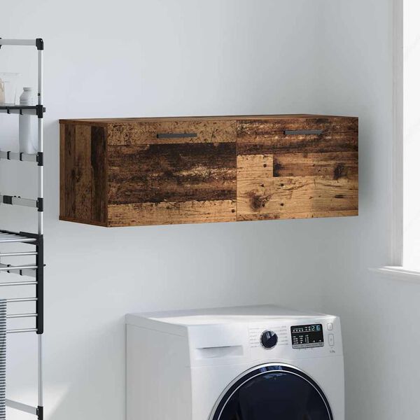 vidaXL Wall Cabinet Old wood 39.4" x 14.4" x 13.8" Engineered wood