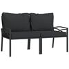 vidaXL Garden Lounge Set Black and Grey