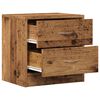 vidaXL Bedside Cabinet Set of 2 Old wood Engineered wood Bedside Cabinet