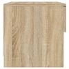 vidaXL Bedside Cabinet Set of 2 Sonoma oak Engineered wood Standard