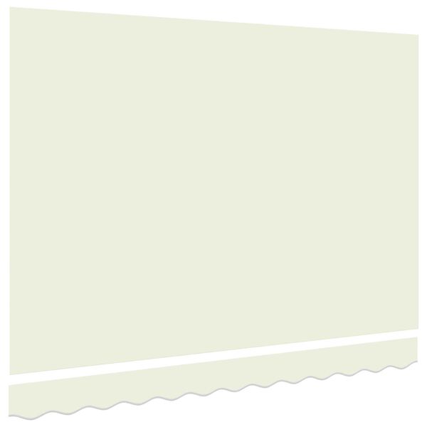 vidaXL Awning Replacement Fabric Cream 129.92 x 76.77 in Polyester