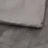 vidaXL Weighted Blanket With Cover Grey Cotton 78.7x86.6 in