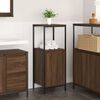 vidaXL Bathroom Cabinet Brown Oak Engineered wood, steel Adjustable Feet