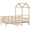 vidaXL Day Bed Natural wood Solid pine wood 80 x 79 in Day Bed