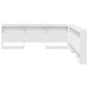 vidaXL Storage Headboard with Shelf White 78.74 in Engineered Wood