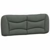 vidaXL Headboard Cushion Dark Grey 100% polyester fabric, PP fiber filling