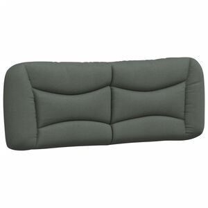 vidaXL Headboard Cushion Dark Grey 100% polyester fabric, PP fiber filling