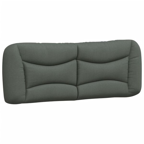 vidaXL Headboard Cushion Dark Grey 100% polyester fabric, PP fiber filling