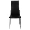 vidaXL Dining Chairs 2 pcs Black Faux Leather