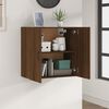 vidaXL Floating Cabinet Brown Oak Engineered Wood 23.6x12.2x23.6 in