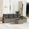 vidaXL Garden Sofa Set Grey