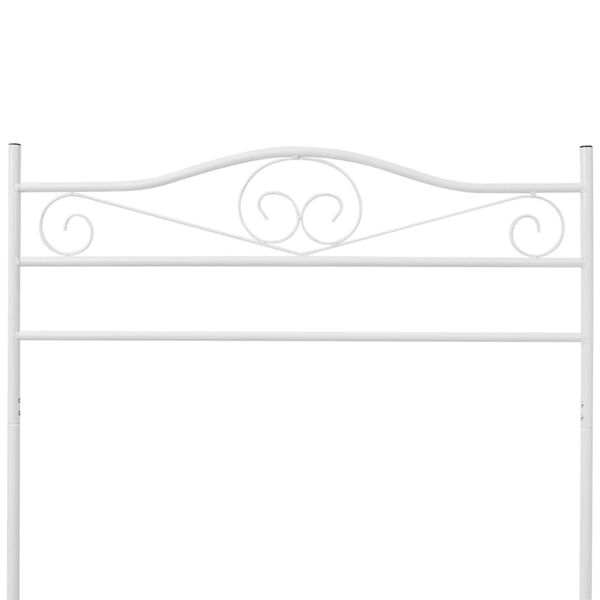 vidaXL Clothing Rack White Steel 35.4 x 17.3 x 68.5 in Decorative Inlays