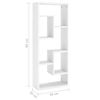vidaXL Wall Shelf White 14.2x6.3x35.4" Engineered Wood