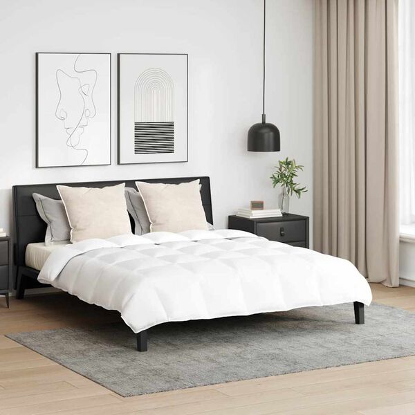 vidaXL Duvet Set with Pillow 3 pcs White Down Feather