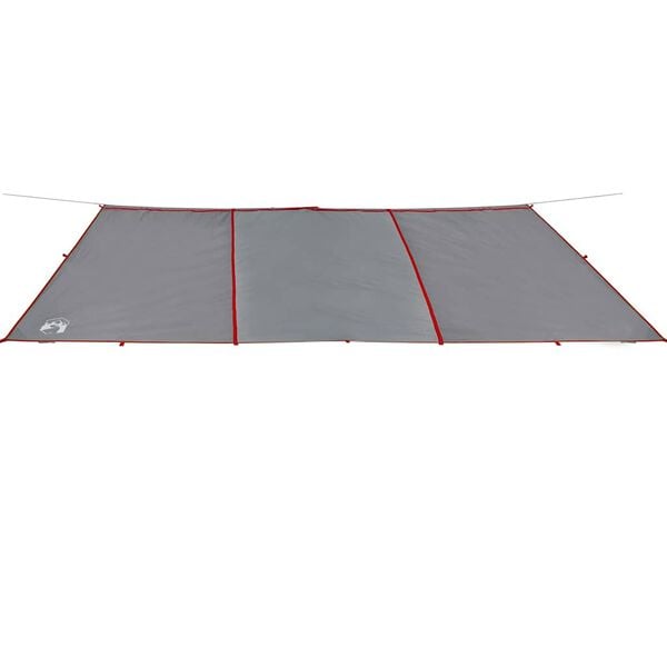 vidaXL Camping Tarp Grey and Orange 165.4x173.2" Waterproof