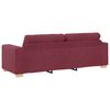 vidaXL Sofa Wine Red 87.01 x 30.71 x 31.50 in Fabric