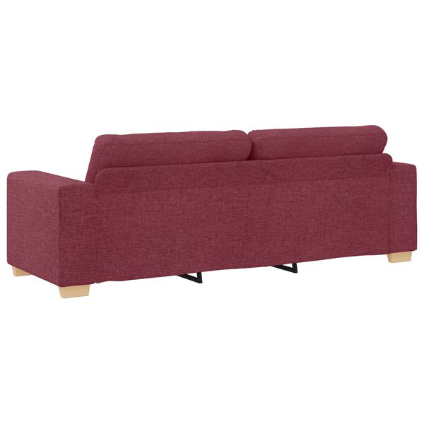 vidaXL Sofa Wine Red 87.01 x 30.71 x 31.50 in Fabric