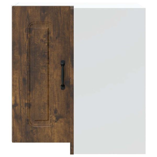 vidaXL Kitchen Wall Corner Cabinet Smoked oak Engineered wood Medium