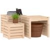 vidaXL Garden Box Set Natural wood Untreated solid pine wood 3 Piece Set