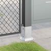 vidaXL Post Bases Square 4 pcs Silver 3.19x3.19" Galvanised Steel
