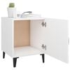 vidaXL Bedside Cabinet Set of 2 White Engineered wood