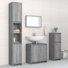 vidaXL Bathroom Furniture Set Grey Sonoma Engineered Wood Medium