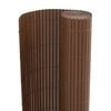 vidaXL Garden Fence Double-Sided Brown 1,8x3 m PVC
