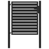 vidaXL Patio Gate Lockable Black 39.4x39.4" Aluminium