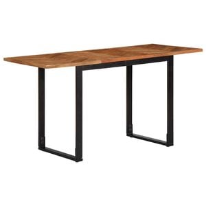 vidaXL Dining Table 55.1"x27.6"x29.5" Solid Wood Acacia
