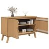vidaXL Sideboard Brown Solid pine wood with a wax finish, engineered wood