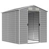 vidaXL Garden Shed Light grey Galvanized steel 75.2 x 84.6 x 78.0 in
