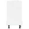 vidaXL Oven Cabinet High gloss white Engineered wood Compact