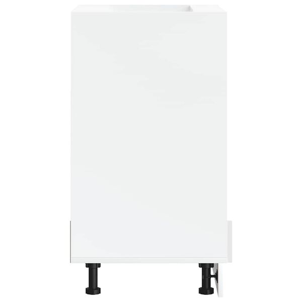 vidaXL Oven Cabinet High gloss white Engineered wood Compact